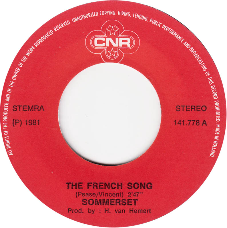 Sommerset - The French Song 12549 29654 Vinyl Singles Goede Staat