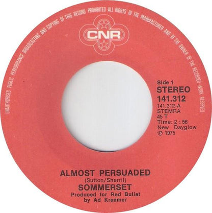 Sommerset - Almost Persuaded 01804 Vinyl Singles Hoes: Generic