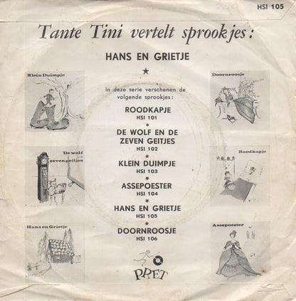 Tante Tini - Hans En Grietje 33710 Vinyl Singles Goede Staat