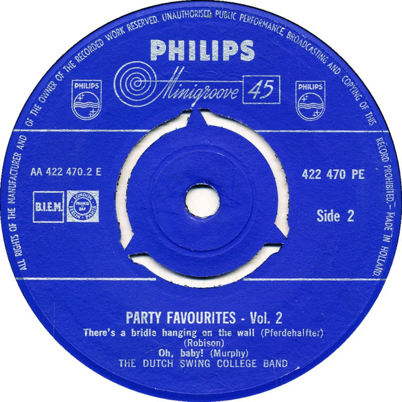 Dutch Swing College Band - Party Favourites - Vol. 2 (EP) Vinyl Singles EP Goede Staat