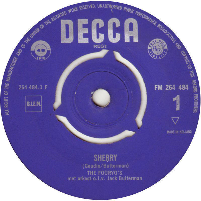 Fouryo's - Sherry 06793 Vinyl Singles Goede Staat