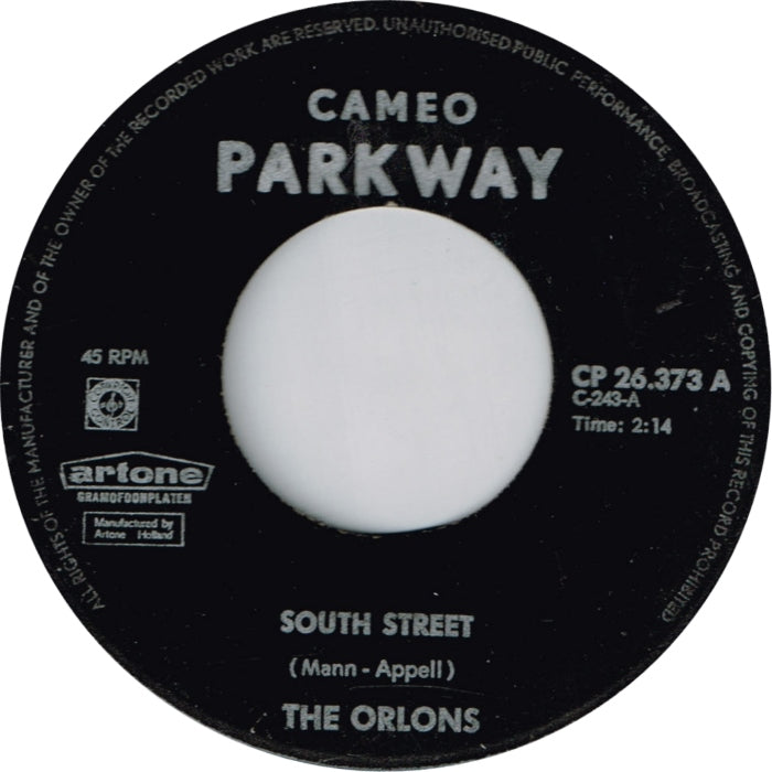 Orlons - South Street 14299 Vinyl Singles Goede Staat