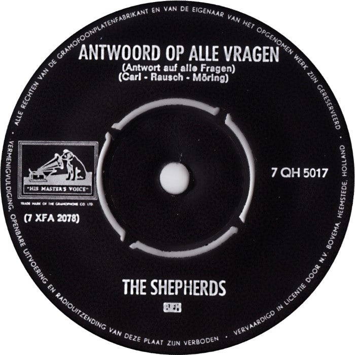 Shepherds - Dank U 18237 Vinyl Singles Goede Staat