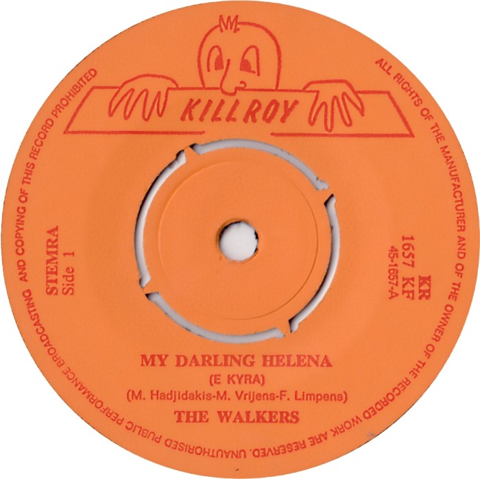 Walkers - My Darling Helena 27521 (B) Vinyl Singles B-Keus (B)