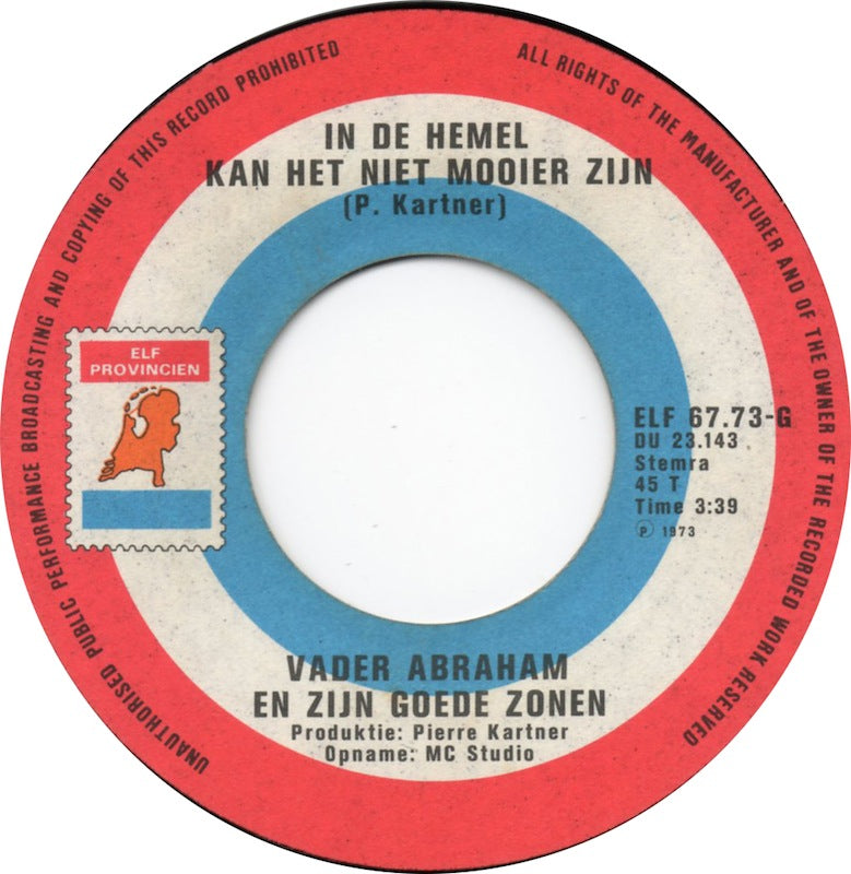 Vader Abraham En Zijn Goede Zonen - Uche Uche 33965 Vinyl Singles Goede Staat