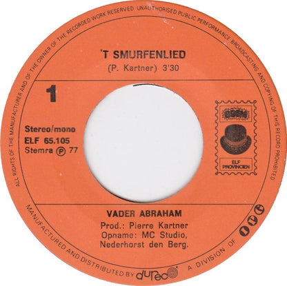 Vader Abraham - 't Smurfenlied 26065 Vinyl Singles Goede Staat