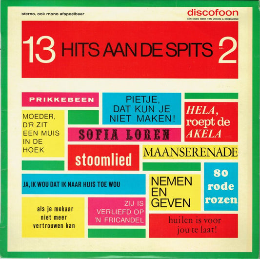 Various - 13 Hits Aan De Spits No. 3 (LP) 44680 Vinyl LP Goede Staat