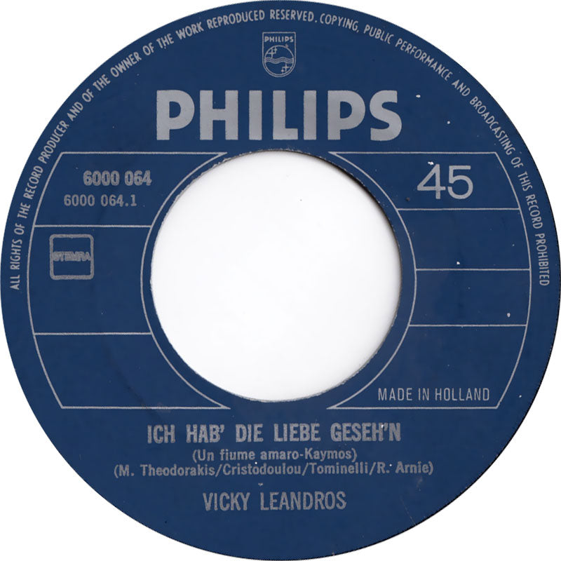 Vicky Leandros - Ich Hab Die Liebe Geseh'n 34561 Vinyl Singles Goede Staat