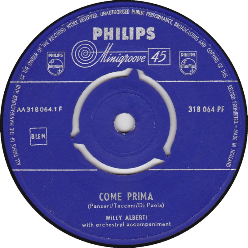 Willy Alberti - Come Prima 32992 Vinyl Singles Goede Staat