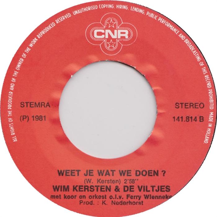 Wim Kersten en De Viltjes - De Malaise-Polonaise Vinyl Singles Goede Staat