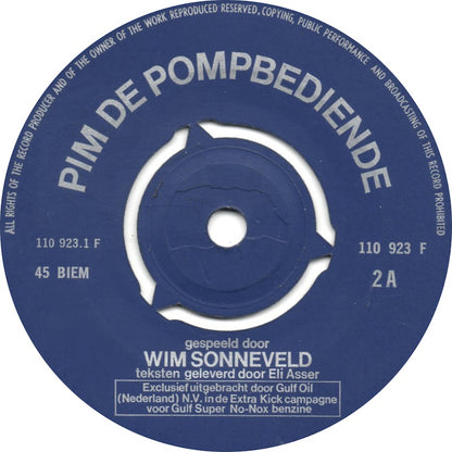 Wim Sonneveld - Een Extra Kick Van Wim Sonneveld 2 13921 Vinyl Singles Goede Staat